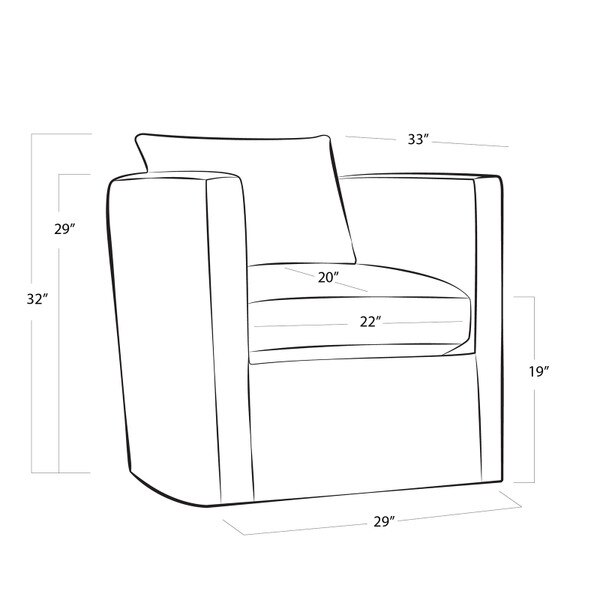 Leo Suede Swivel Chair
